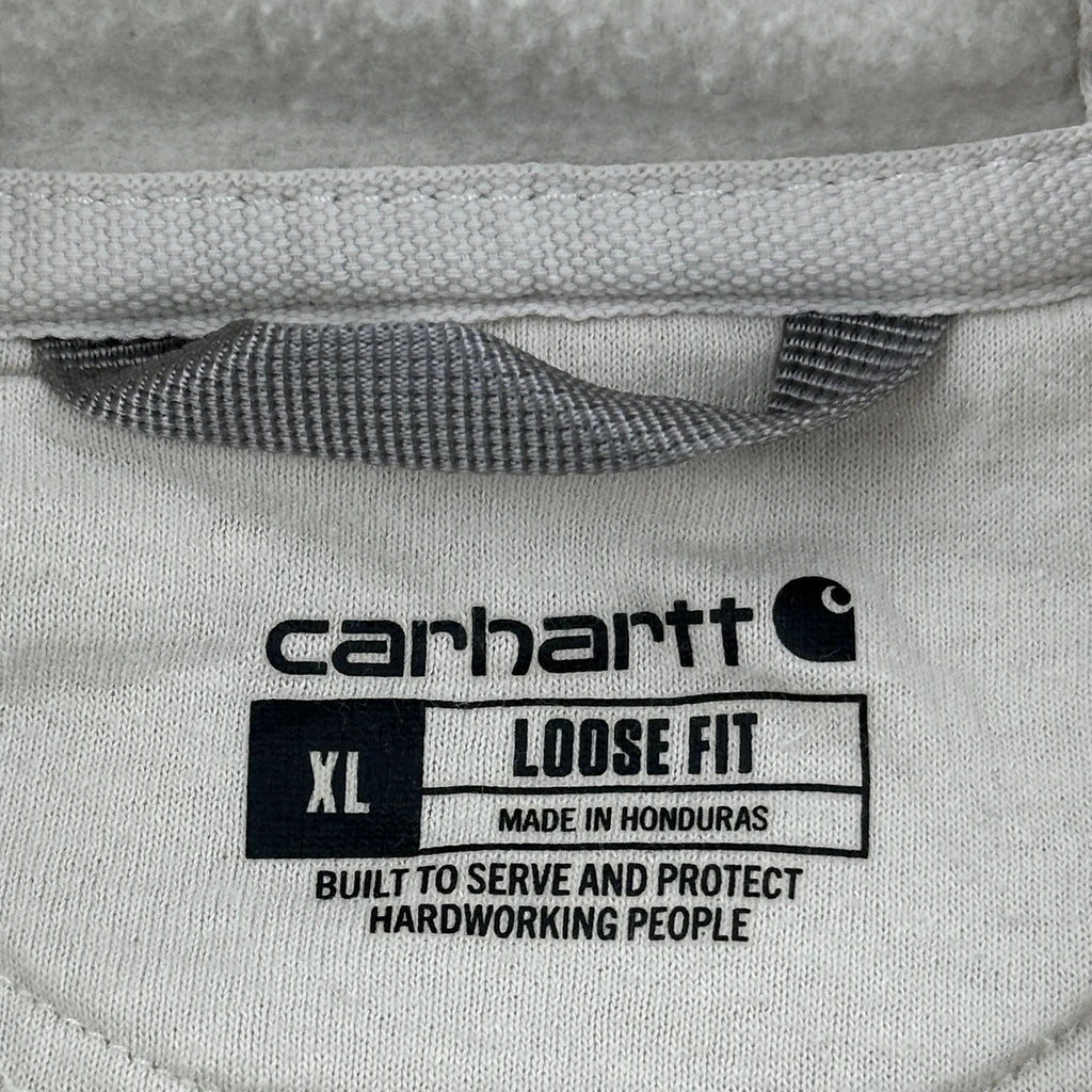Carhartt Hoodie - XL Cream Cotton - Image 3