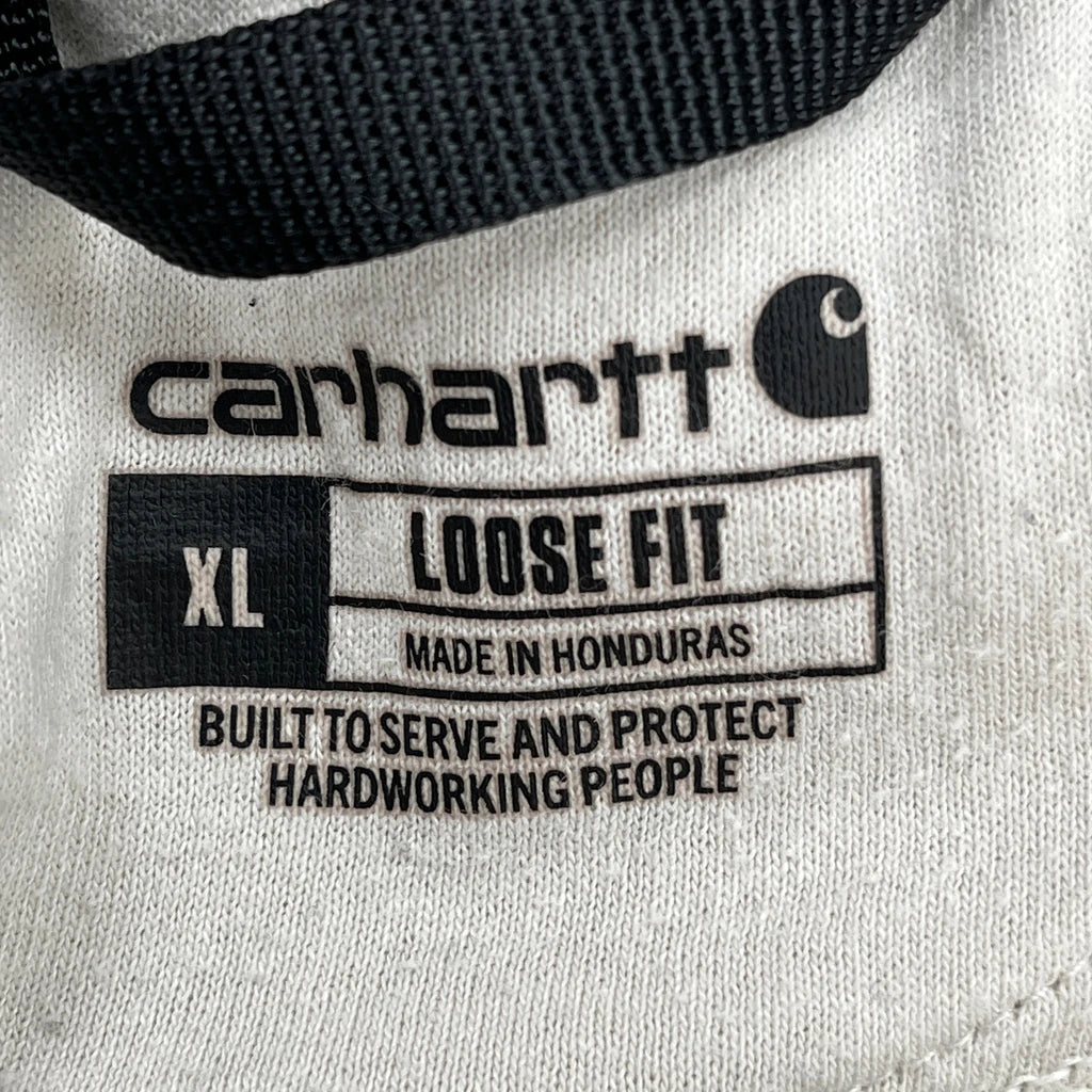 Carhartt Hoodie - XL Cream Cotton - Image 3