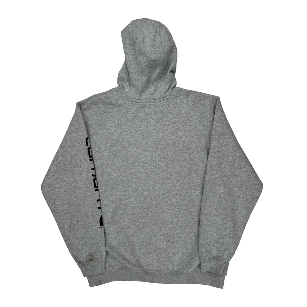 Carhartt Hoodie - Large Gray Cotton - Image 2
