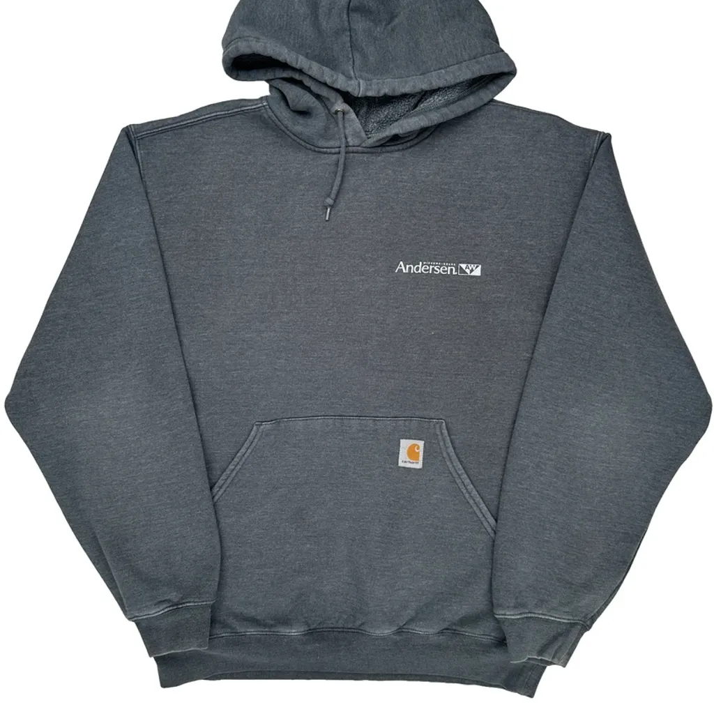 Carhartt Hoodie - Large Gray Cotton - Image 4