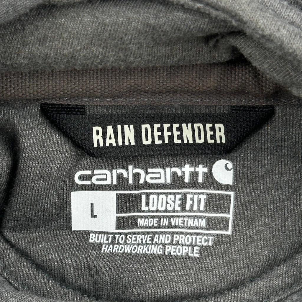 Carhartt Hoodie - Large Gray Cotton Blend - Image 3