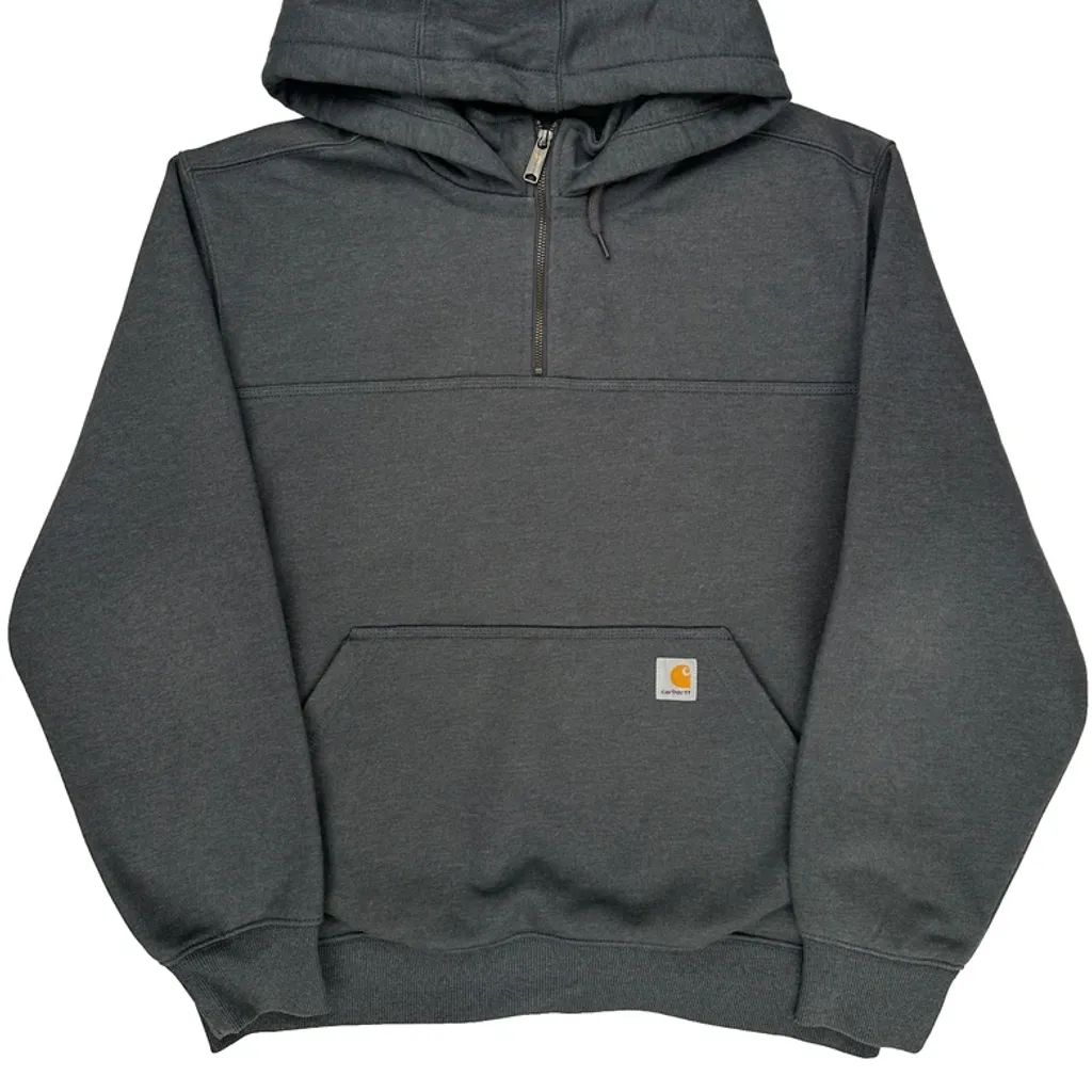 Carhartt Hoodie - Large Gray Cotton Blend - Image 4
