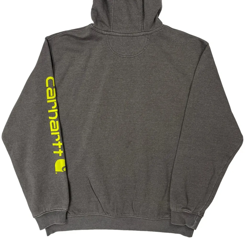 Carhartt Hoodie - Large Gray Cotton Blend - Image 6