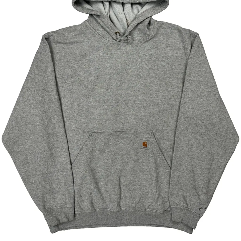 Carhartt Hoodie - Large Gray Cotton - Image 4