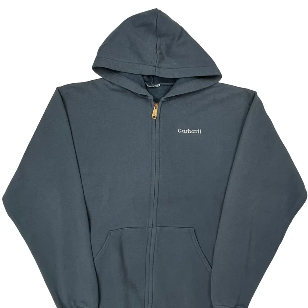 Carhartt Hoodie - Large Gray Cotton - Image 4