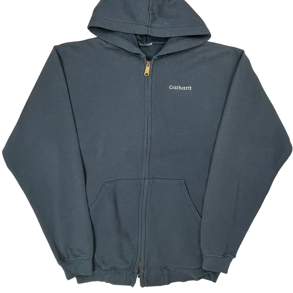 Carhartt Hoodie - Large Gray Cotton - Image 5