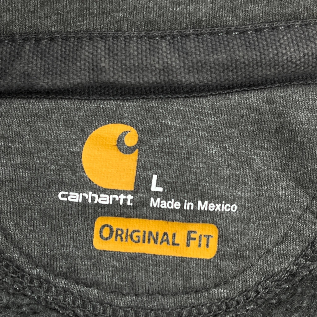 Carhartt Hoodie - Large Gray Cotton Blend - Image 3