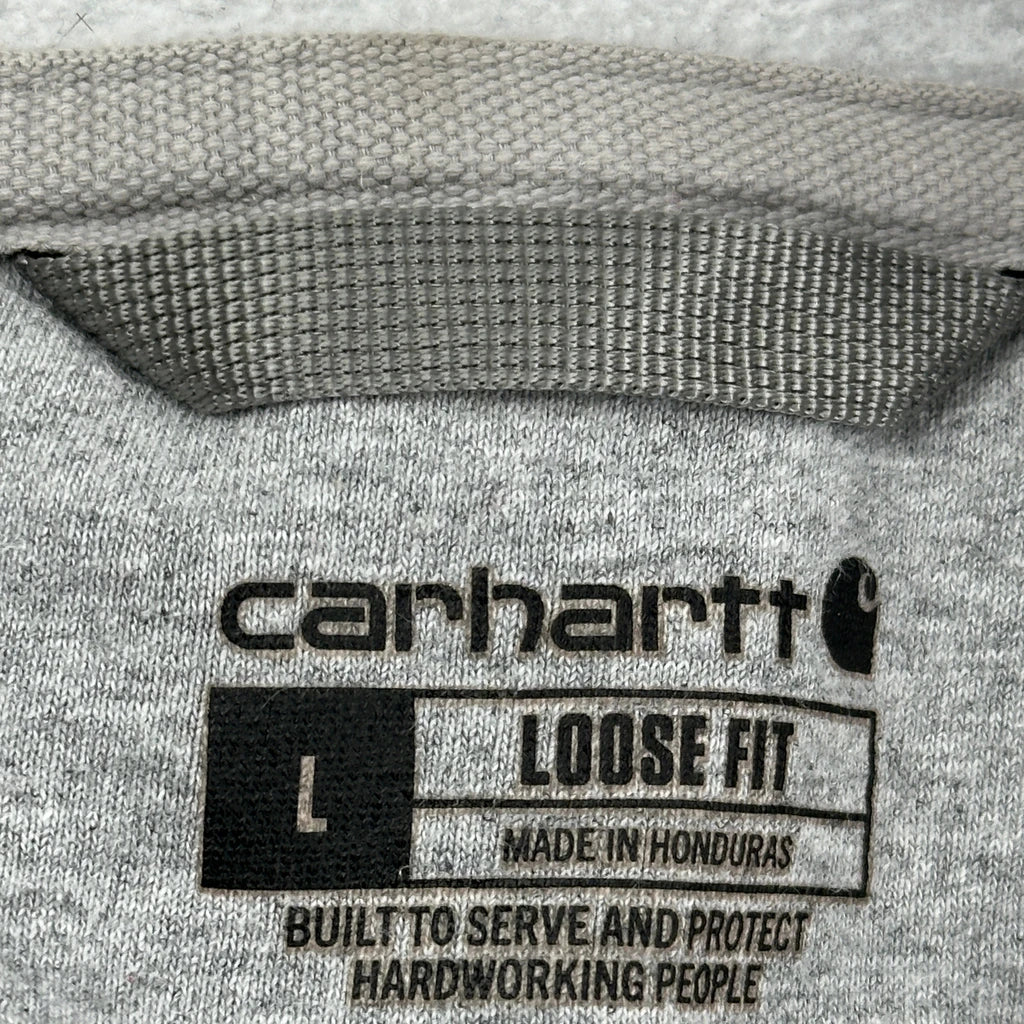 Carhartt Hoodie - Large Gray Cotton - Image 3