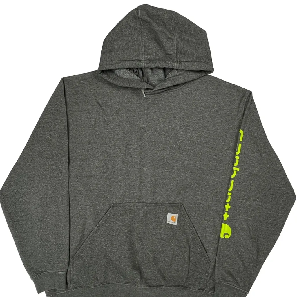 Carhartt Hoodie - XL Gray Cotton Blend - Image 4