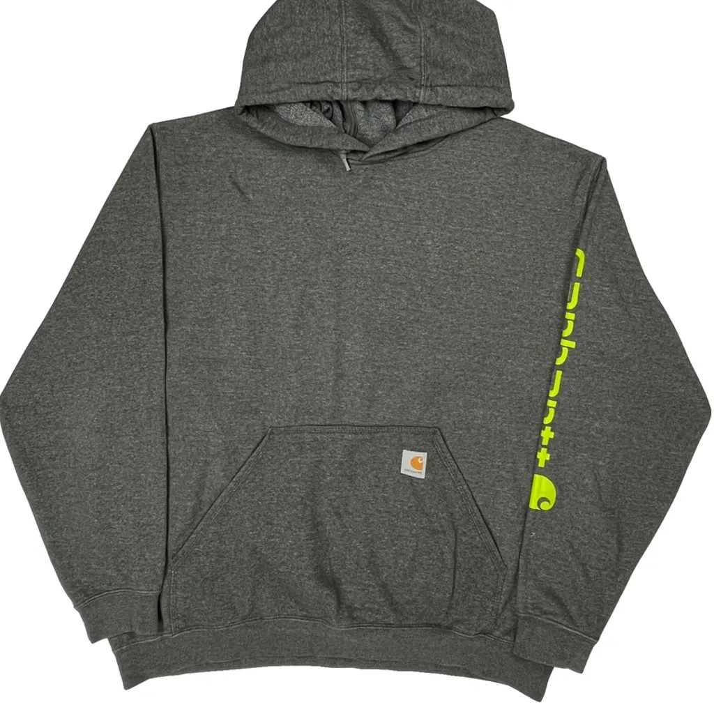 Carhartt Hoodie - XL Gray Cotton Blend - Image 5