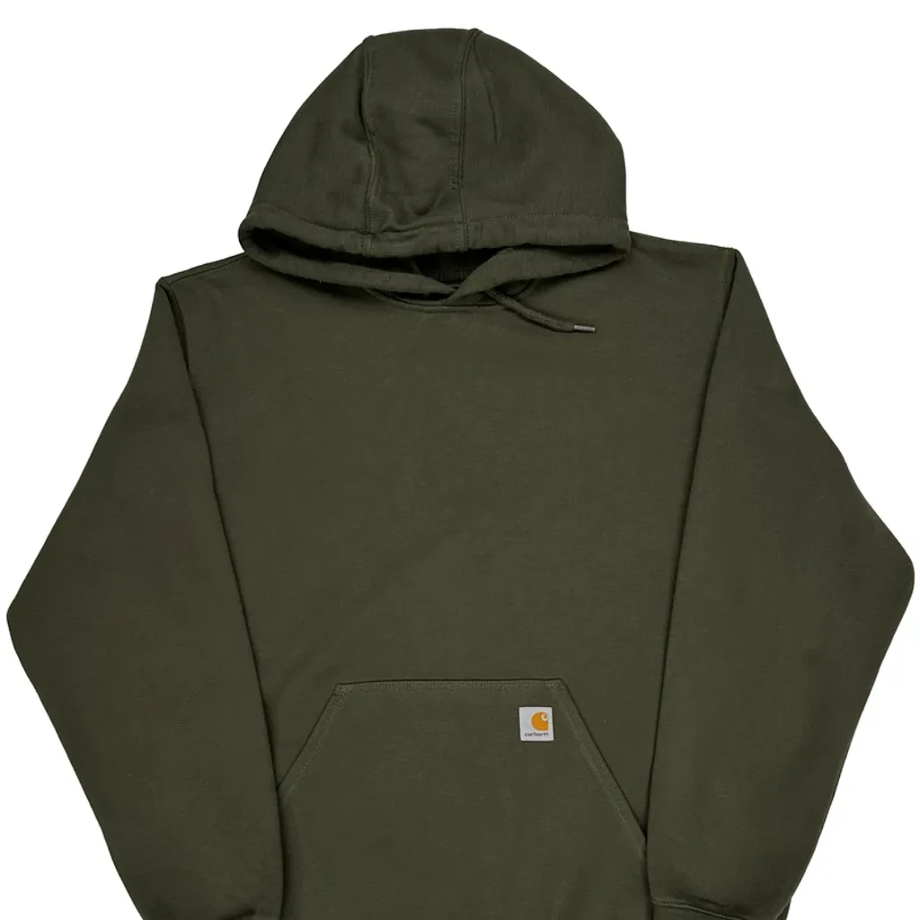 Carhartt Hoodie - XL Green Cotton - Image 5