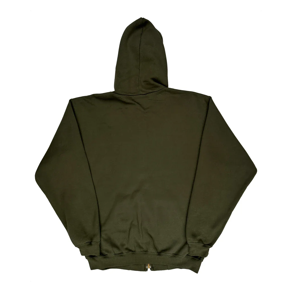 Carhartt Hoodie - XL Green Cotton Blend - Image 2