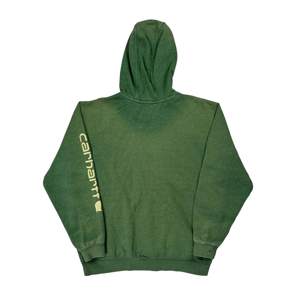 Carhartt Hoodie - XL Green Cotton - Image 2