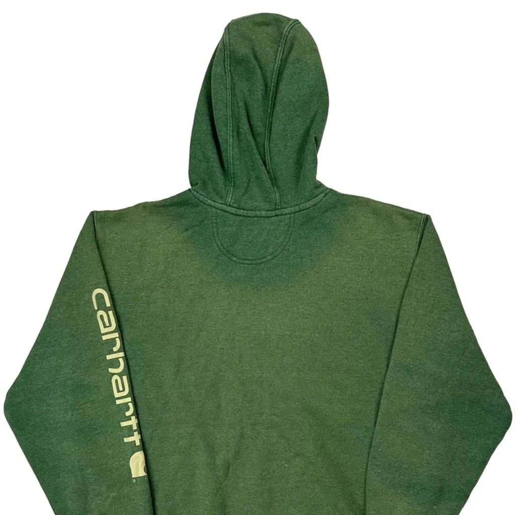 Carhartt Hoodie - XL Green Cotton - Image 7