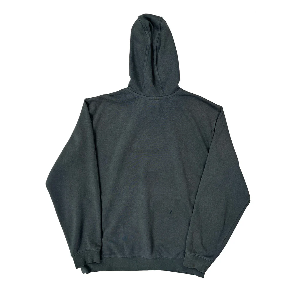 Carhartt Spellout Hoodie - Large Grey Cotton - Image 2