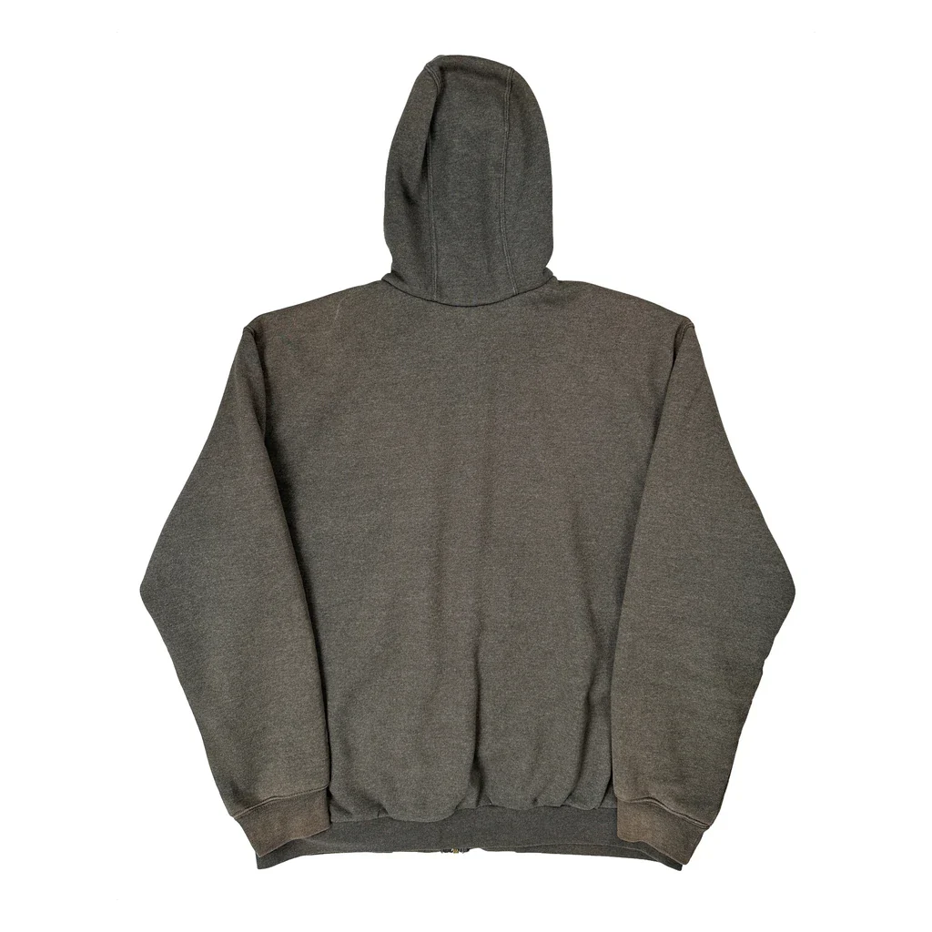 Carhartt Hoodie - Large Grey Cotton Blend - Image 2