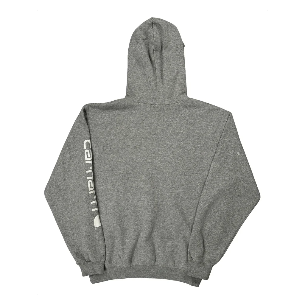 Carhartt Hoodie - Large Grey Cotton Blend - Image 2
