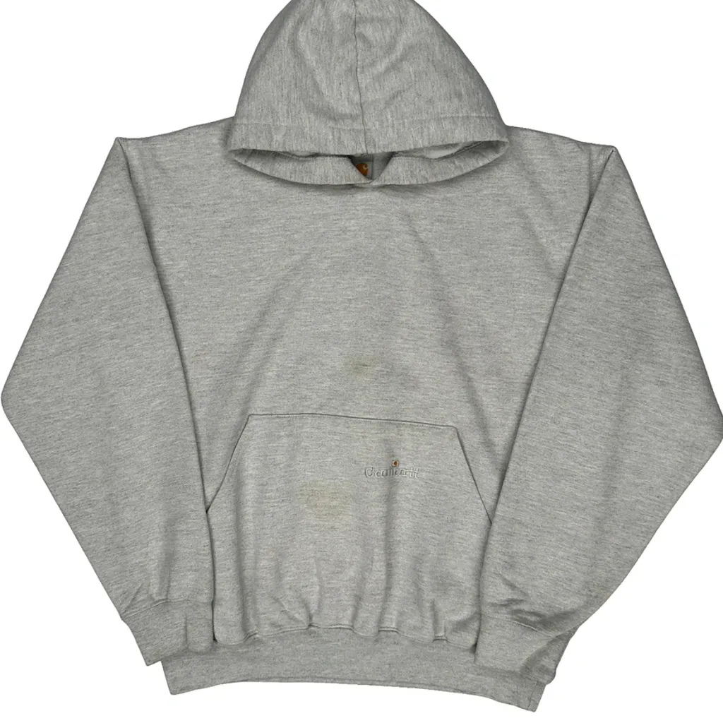 Carhartt K132 Ash Hoodie - Large Grey Cotton Blend - Image 4