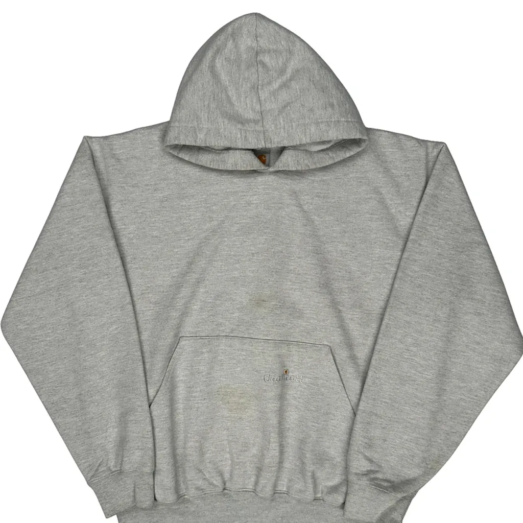 Carhartt K132 Ash Hoodie - Large Grey Cotton Blend - Image 5