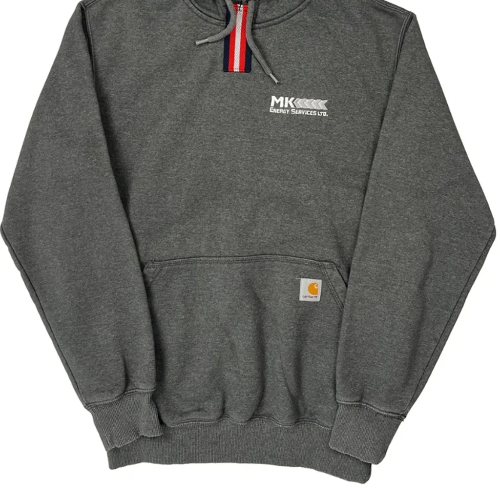 Carhartt Hoodie - Small Grey Cotton Blend - Image 4
