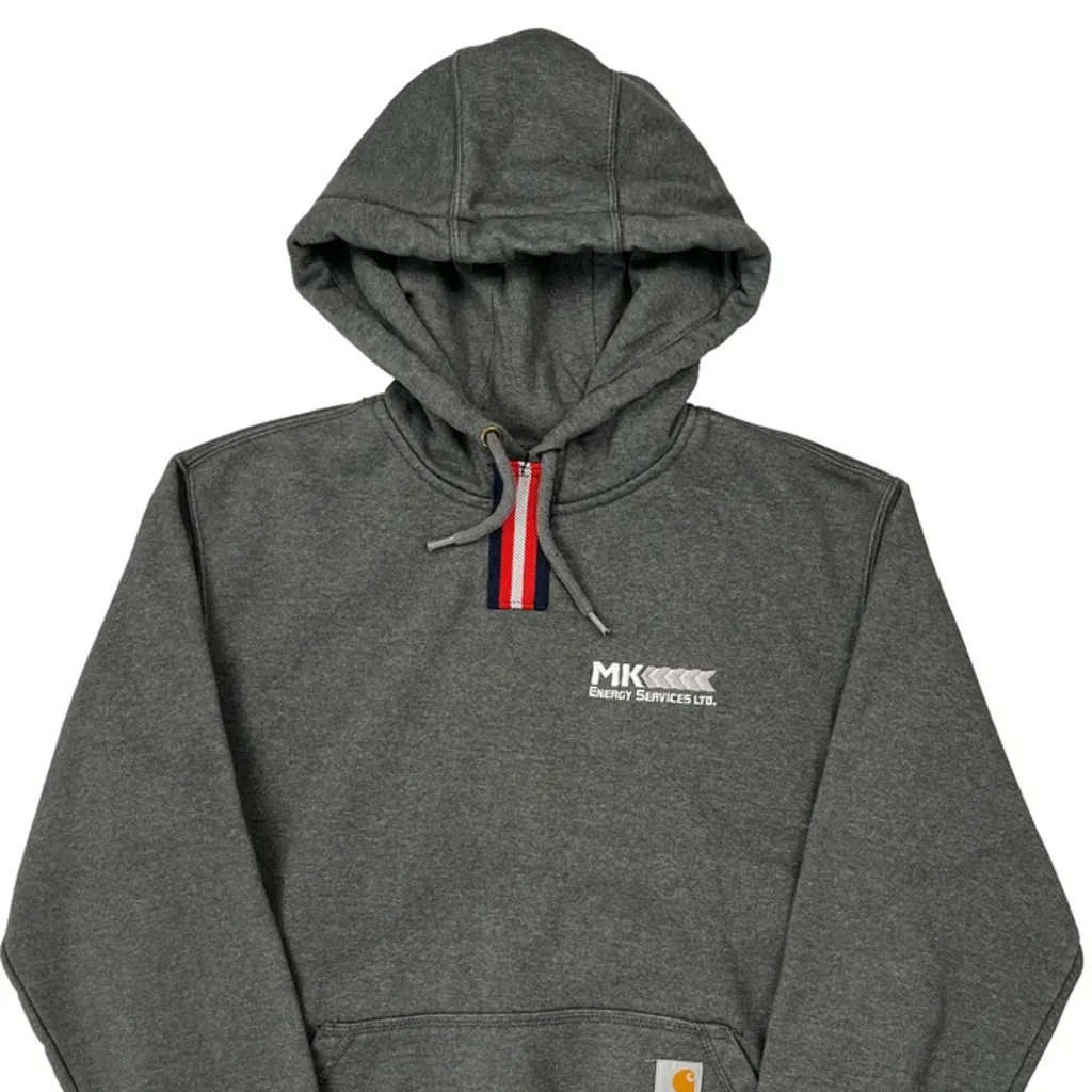 Carhartt Hoodie - Small Grey Cotton Blend - Image 5