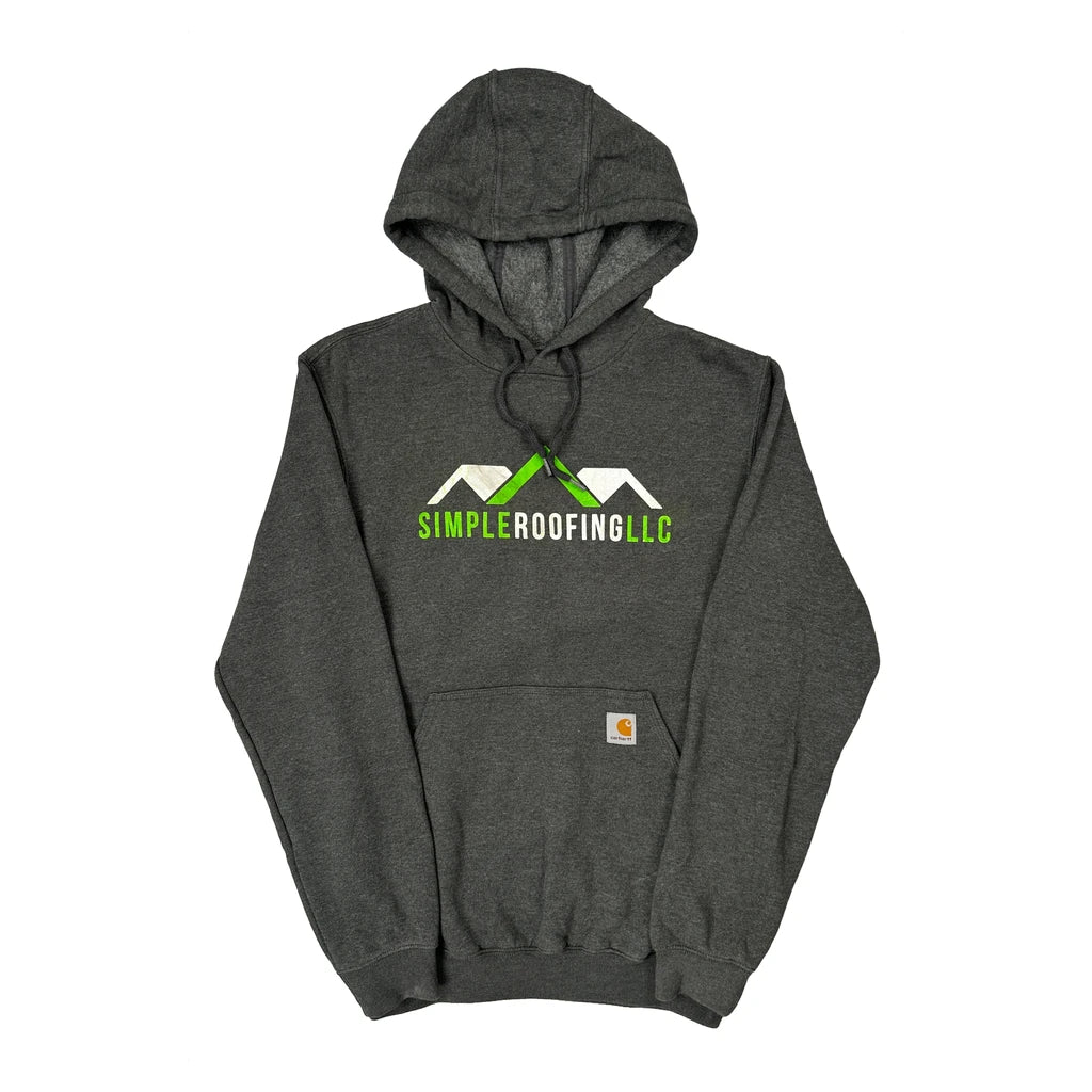 Carhartt Hoodie - Small Grey Cotton Blend