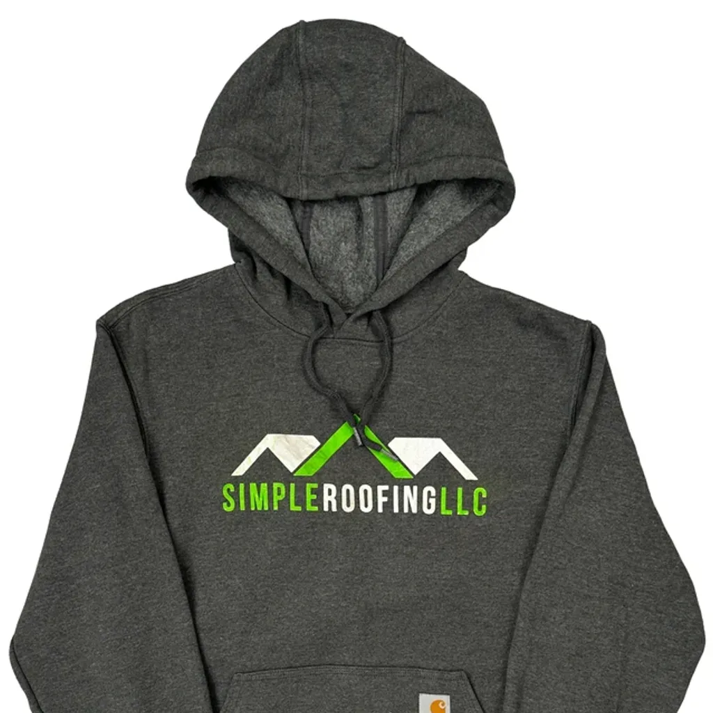 Carhartt Hoodie - Small Grey Cotton Blend - Image 5