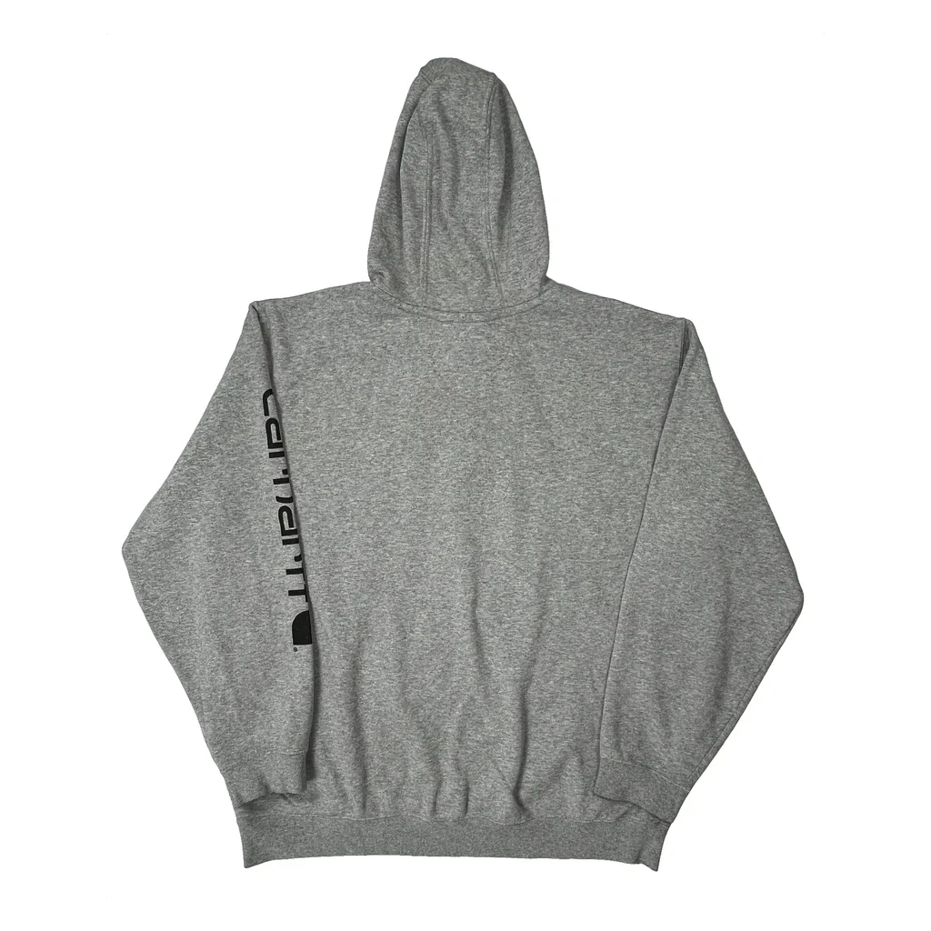 Carhartt Hoodie - XL Grey Cotton - Image 2
