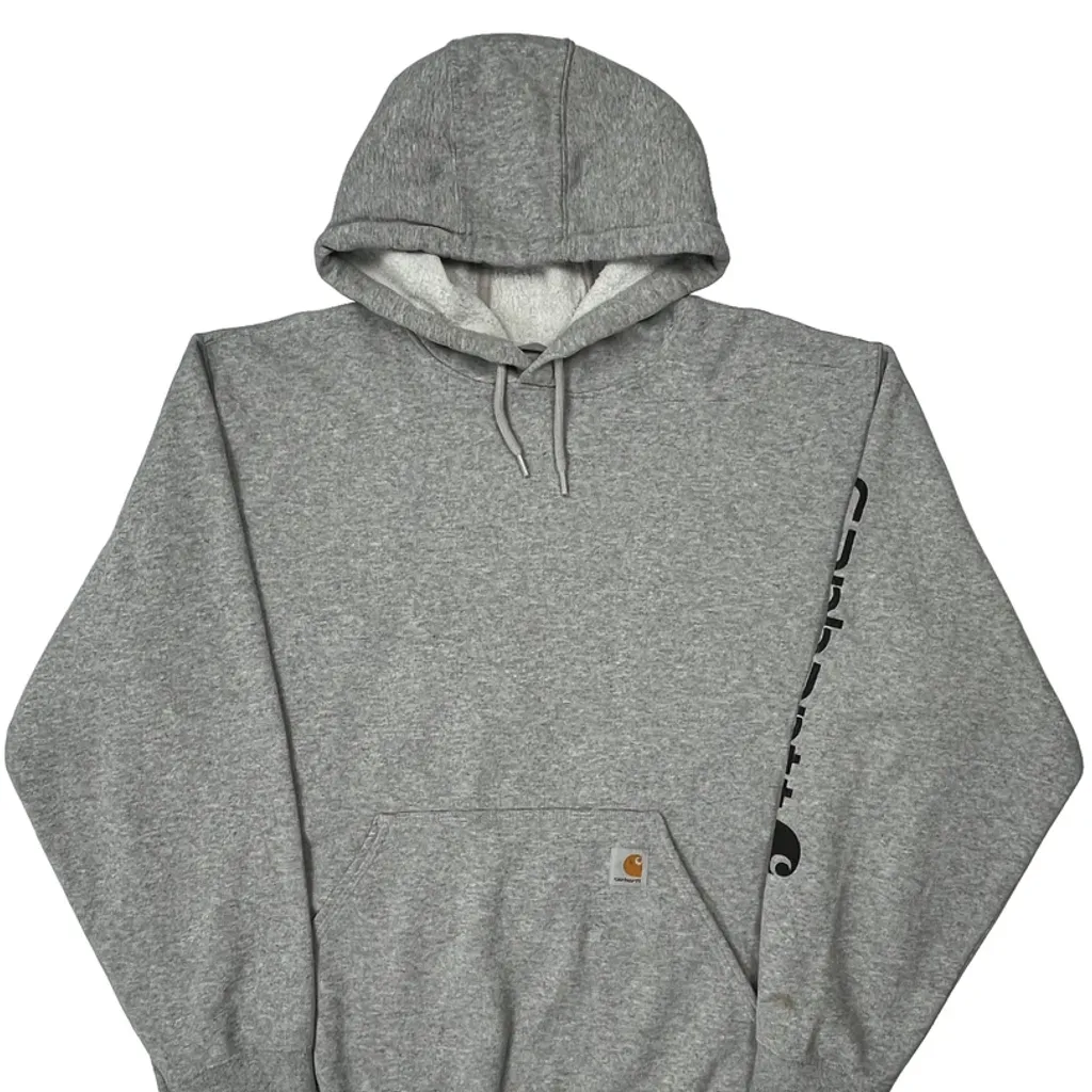 Carhartt Hoodie - XL Grey Cotton - Image 4