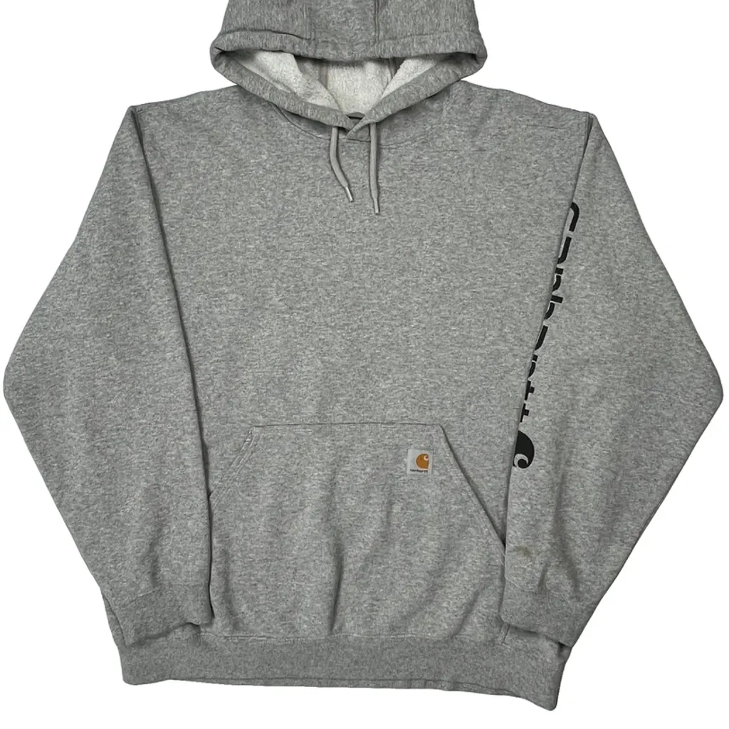 Carhartt Hoodie - XL Grey Cotton - Image 5