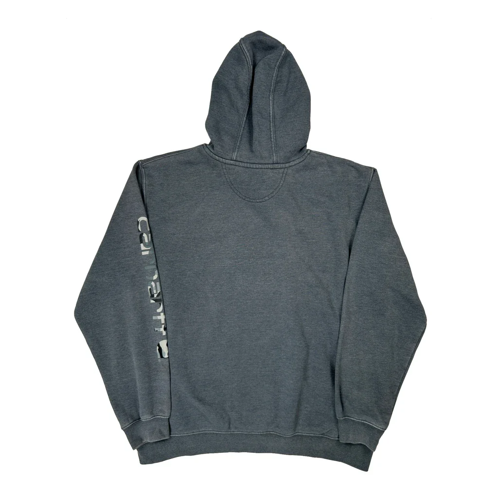 Carhartt Hoodie - XL Grey Cotton Blend - Image 2