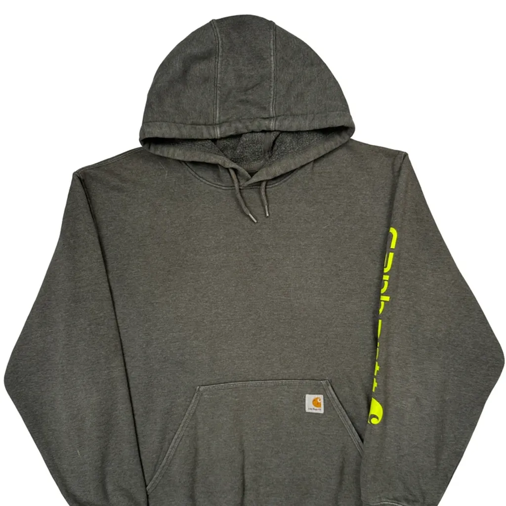 Carhartt Hoodie - XL Grey Cotton - Image 5