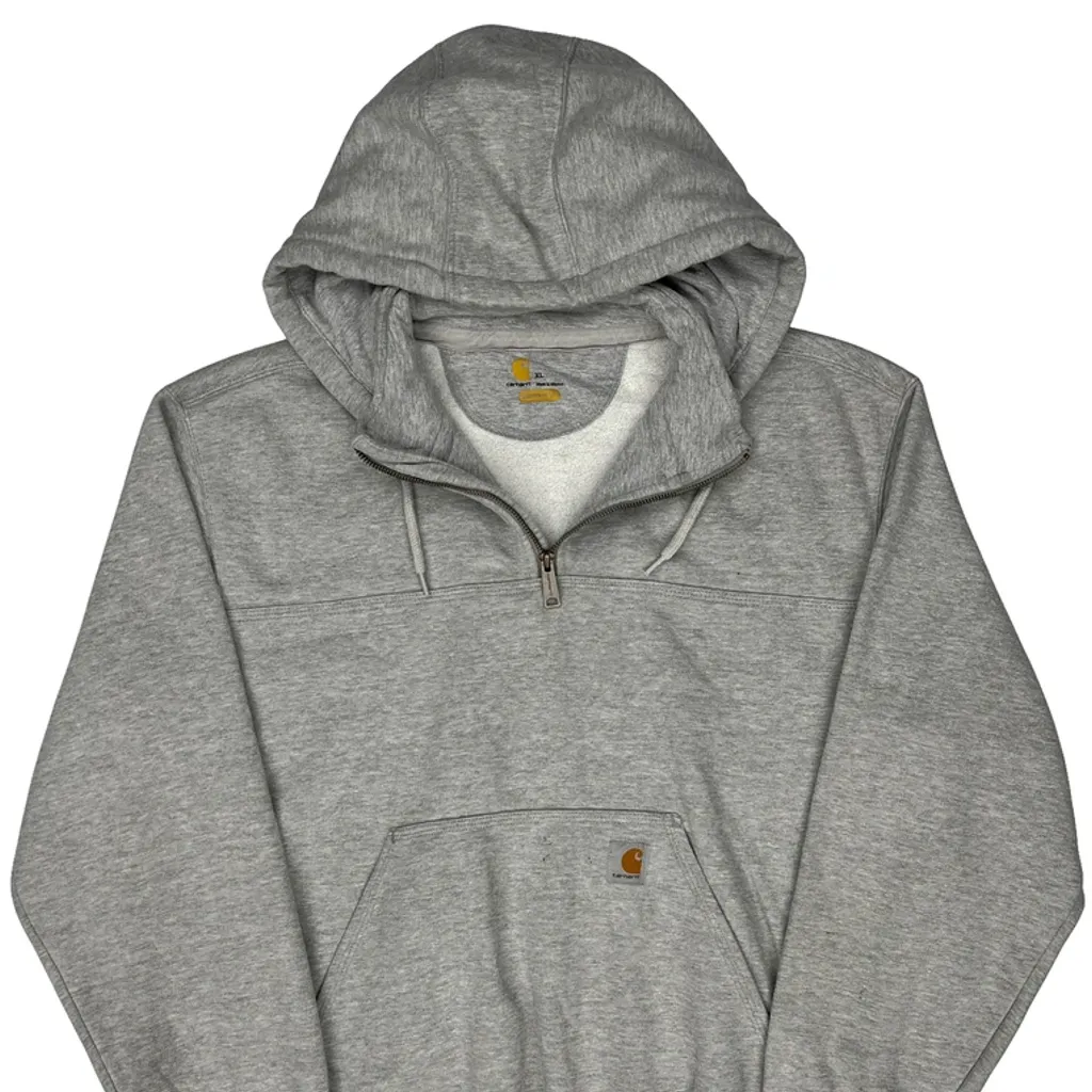Carhartt Hoodie - XL Grey Cotton - Image 5