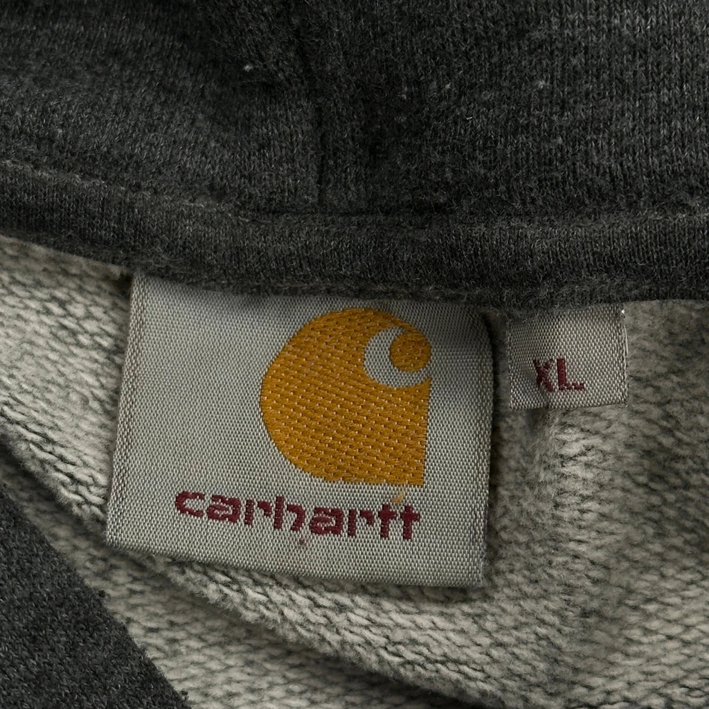 Carhartt Spellout Hoodie - XL Grey Cotton - Image 3