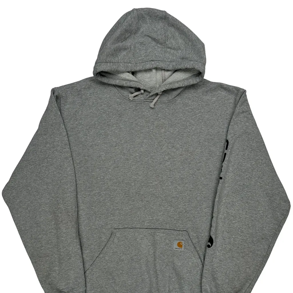 Carhartt Hoodie - XL Grey Cotton Blend - Image 6
