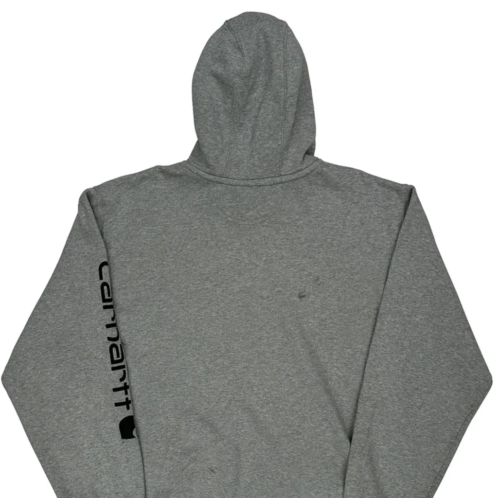 Carhartt Hoodie - XL Grey Cotton Blend - Image 7