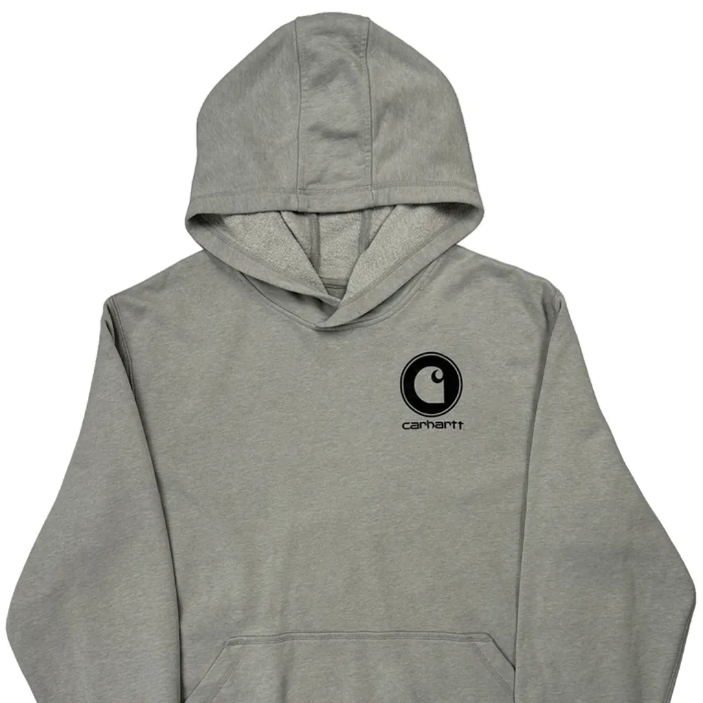 Carhartt Hoodie - XL Grey Cotton - Image 4