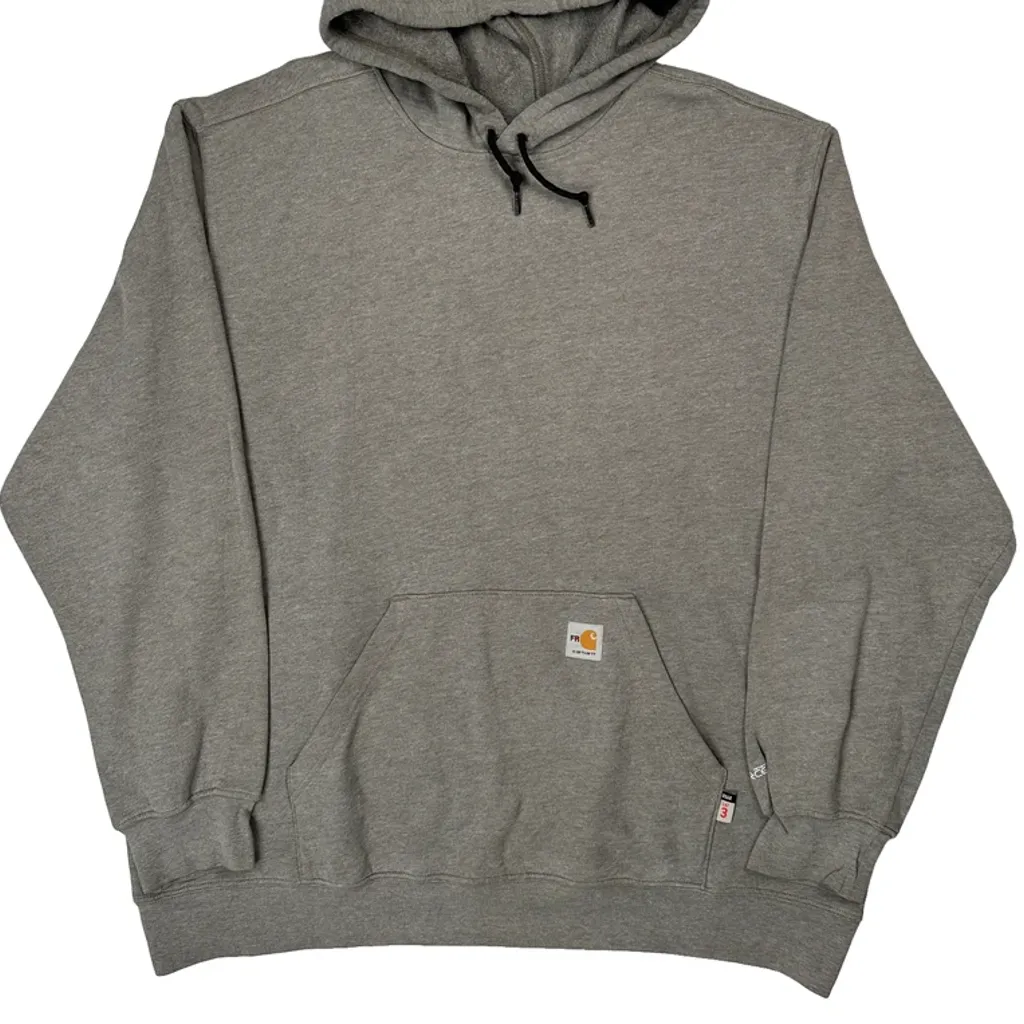 Carhartt Hoodie - 2XL Grey Cotton - Image 5