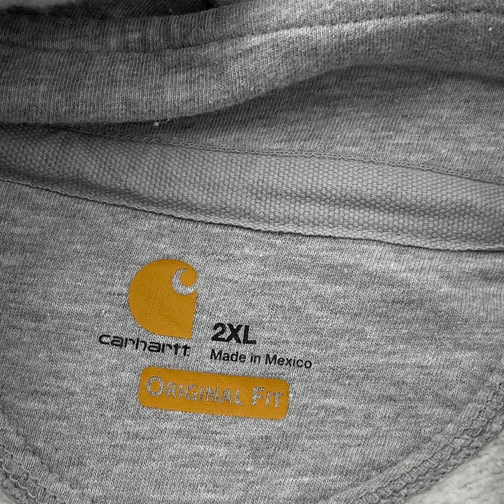 Carhartt Hoodie - 2XL Grey Cotton Blend - Image 3