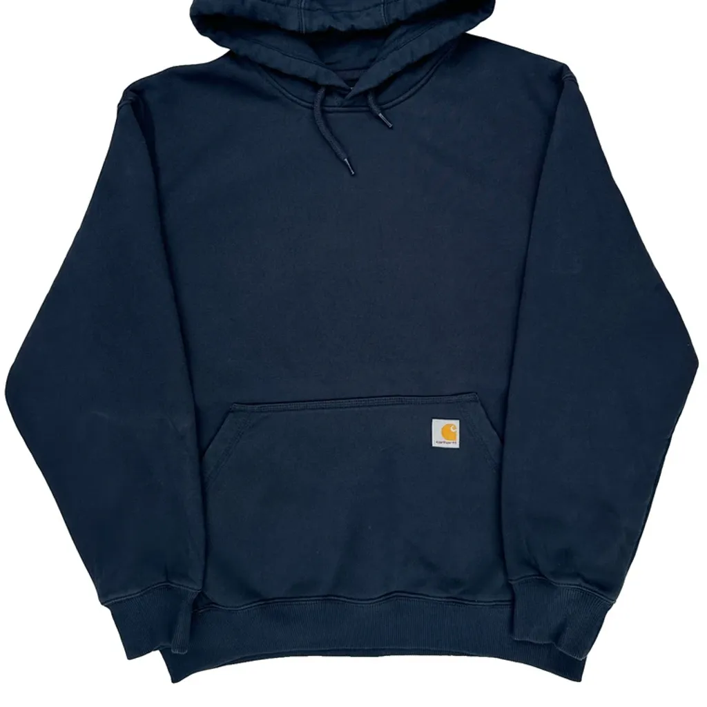 Carhartt Hoodie - Large Navy Cotton Blend - Image 4