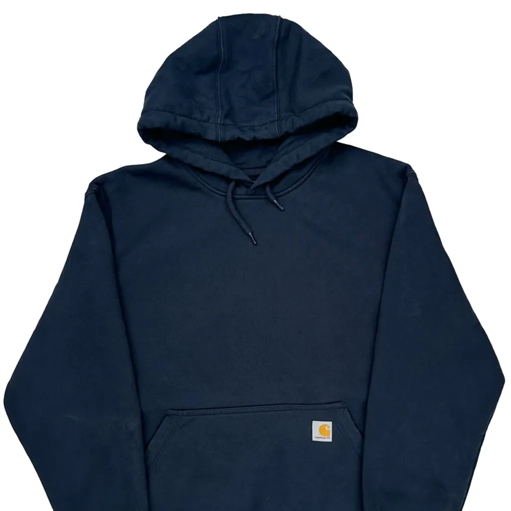 Carhartt Hoodie - Large Navy Cotton Blend - Image 5