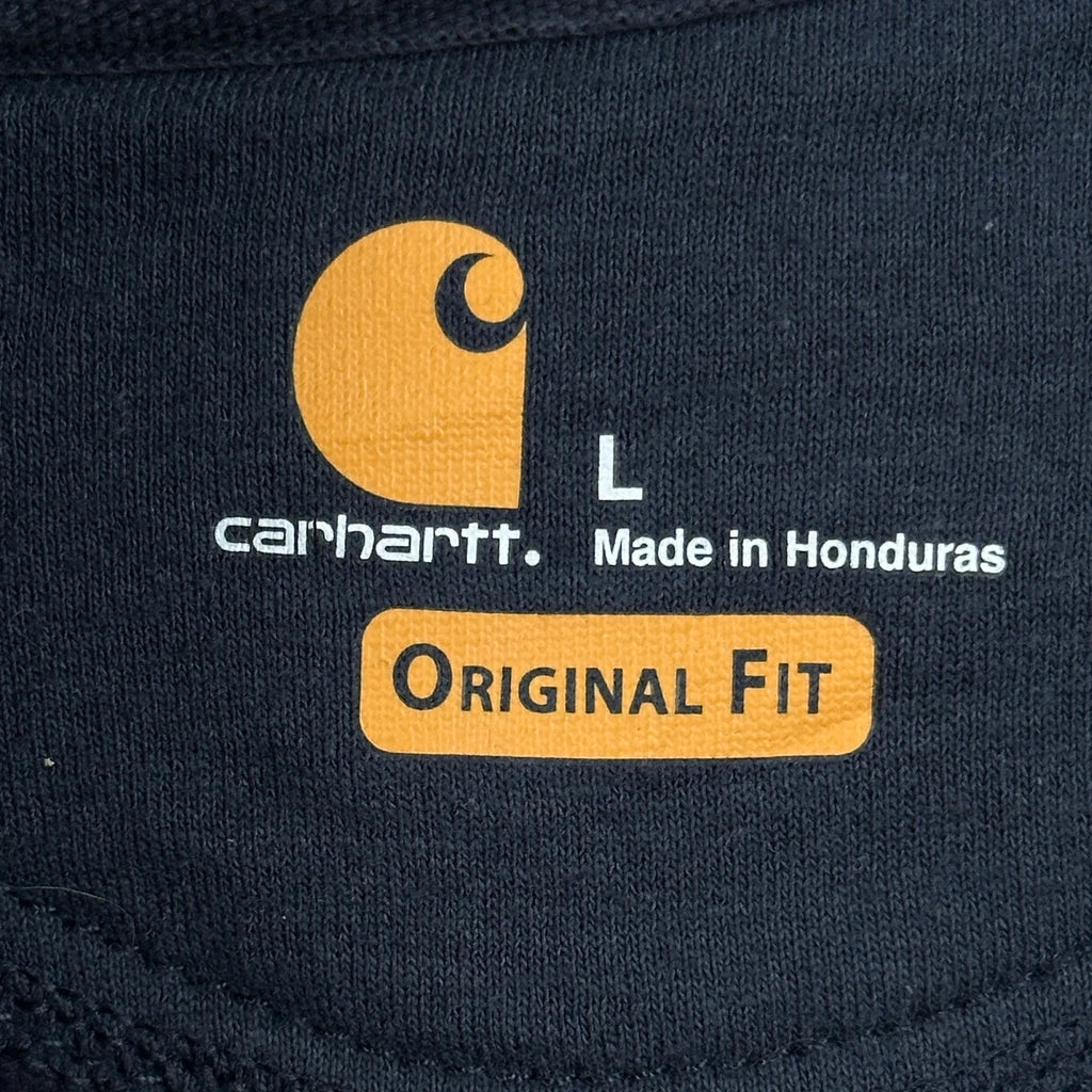 Carhartt Hoodie - Large Navy Cotton - Image 3
