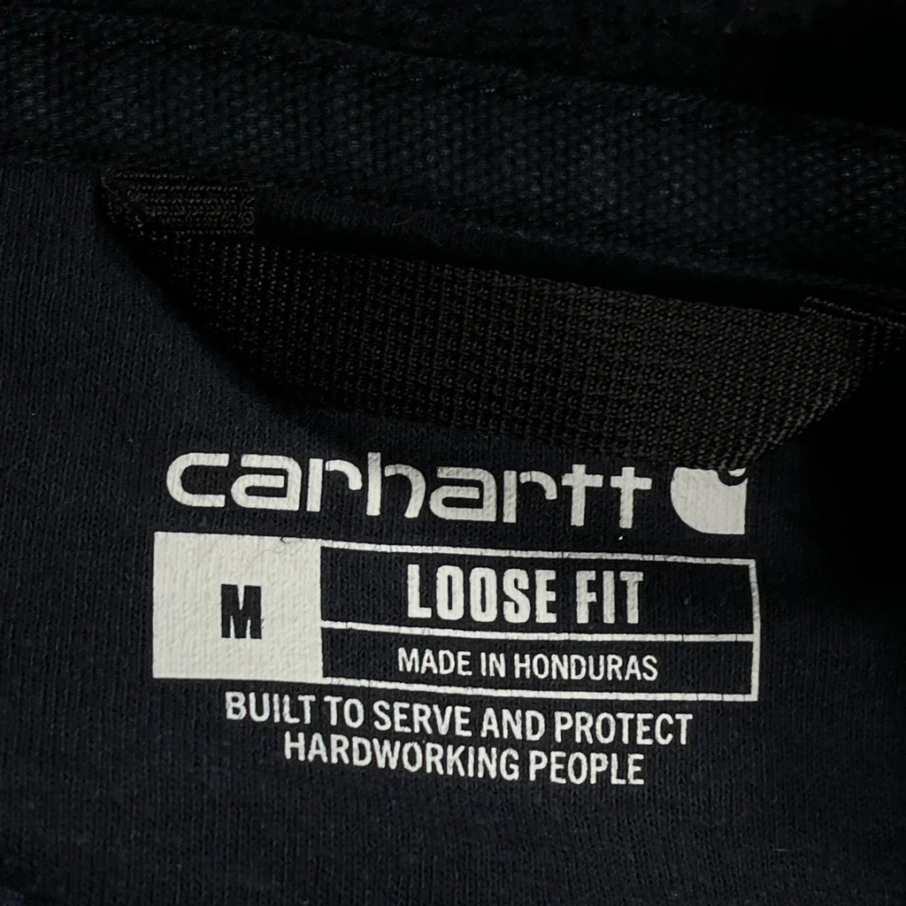 Carhartt Hoodie - Medium Navy Cotton - Image 3