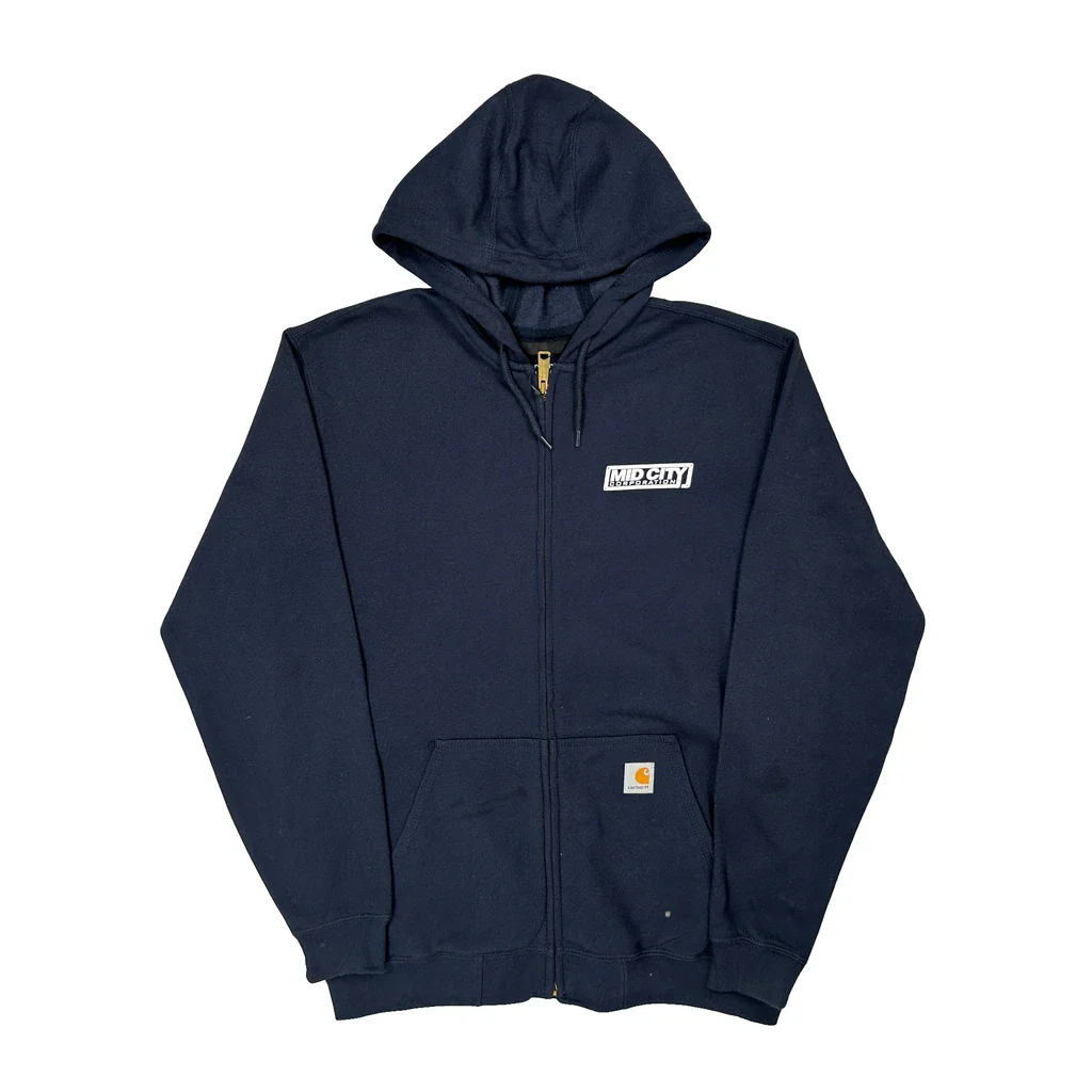 Carhartt Hoodie - Medium Navy Cotton