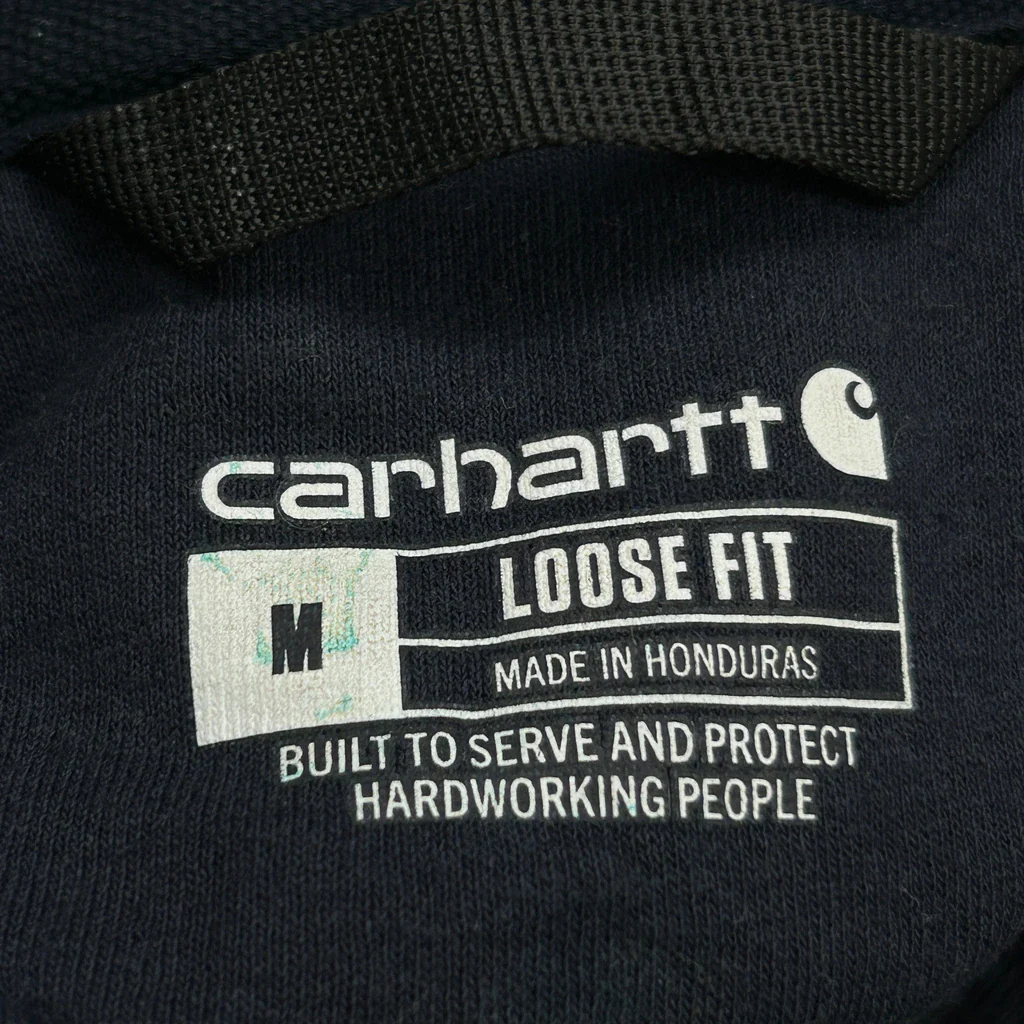 Carhartt Hoodie - Medium Navy Cotton - Image 3