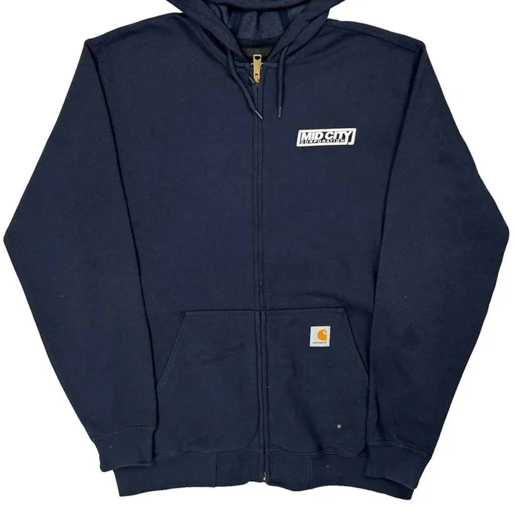 Carhartt Hoodie - Medium Navy Cotton - Image 4