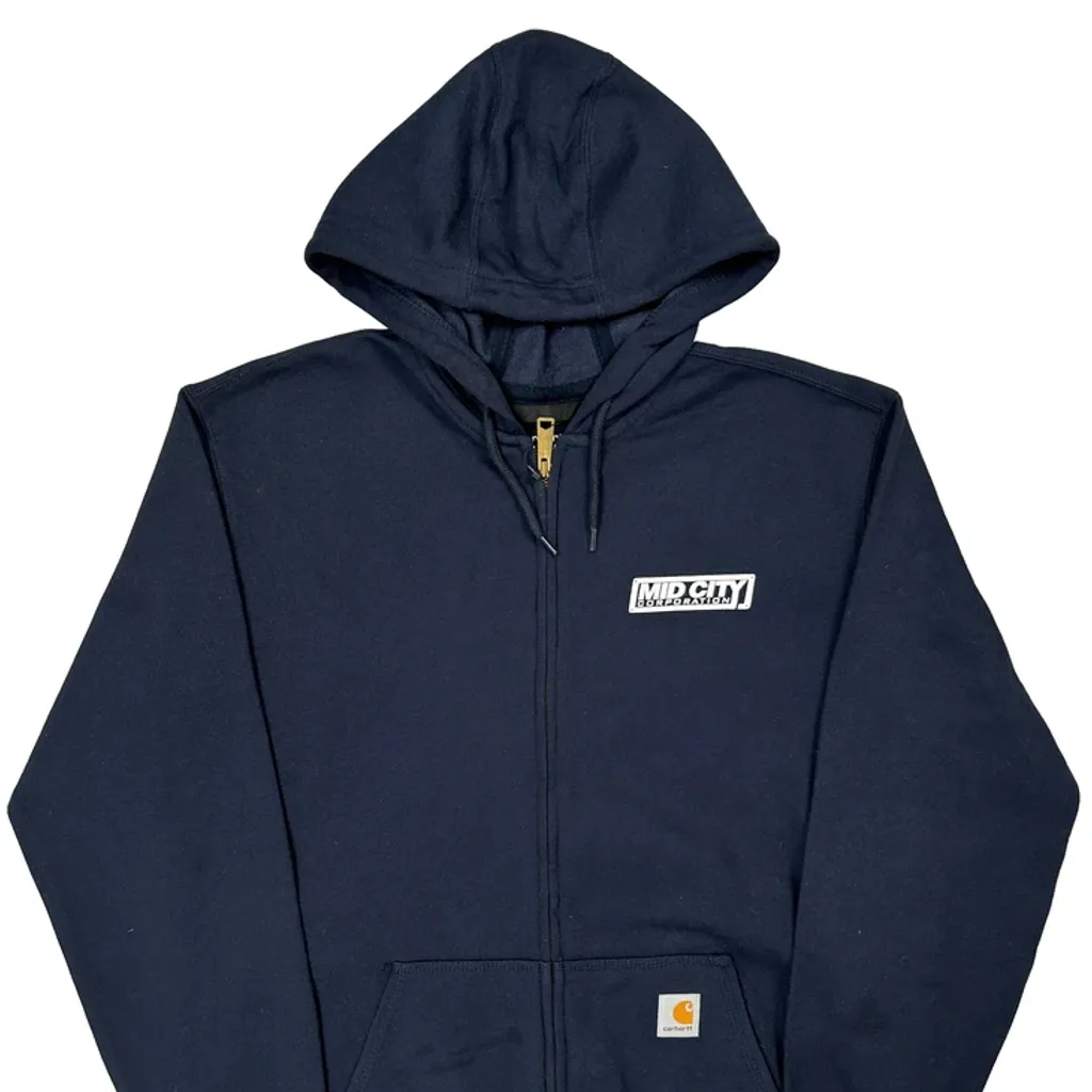 Carhartt Hoodie - Medium Navy Cotton - Image 5