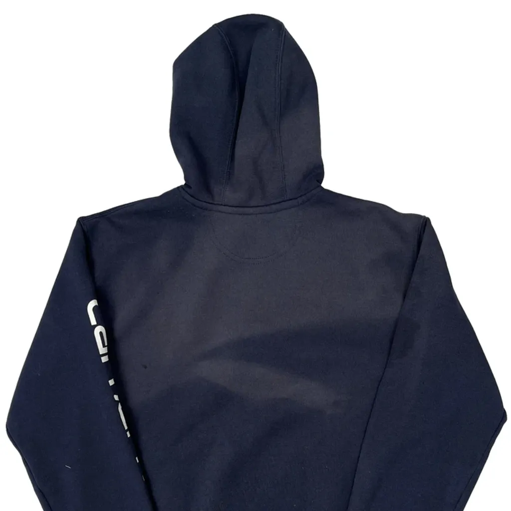 Carhartt Hoodie - Small Navy Cotton - Image 6