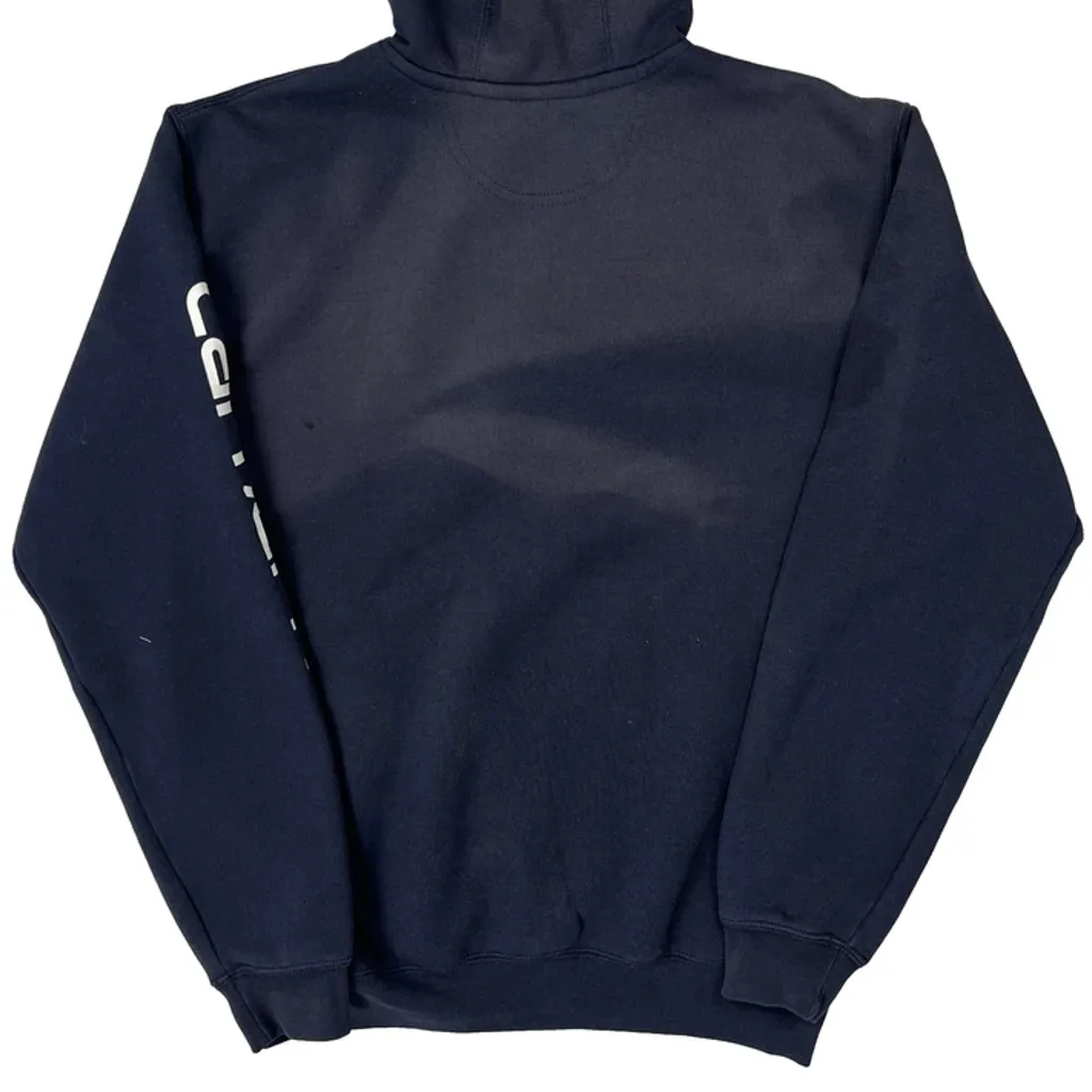 Carhartt Hoodie - Small Navy Cotton - Image 7