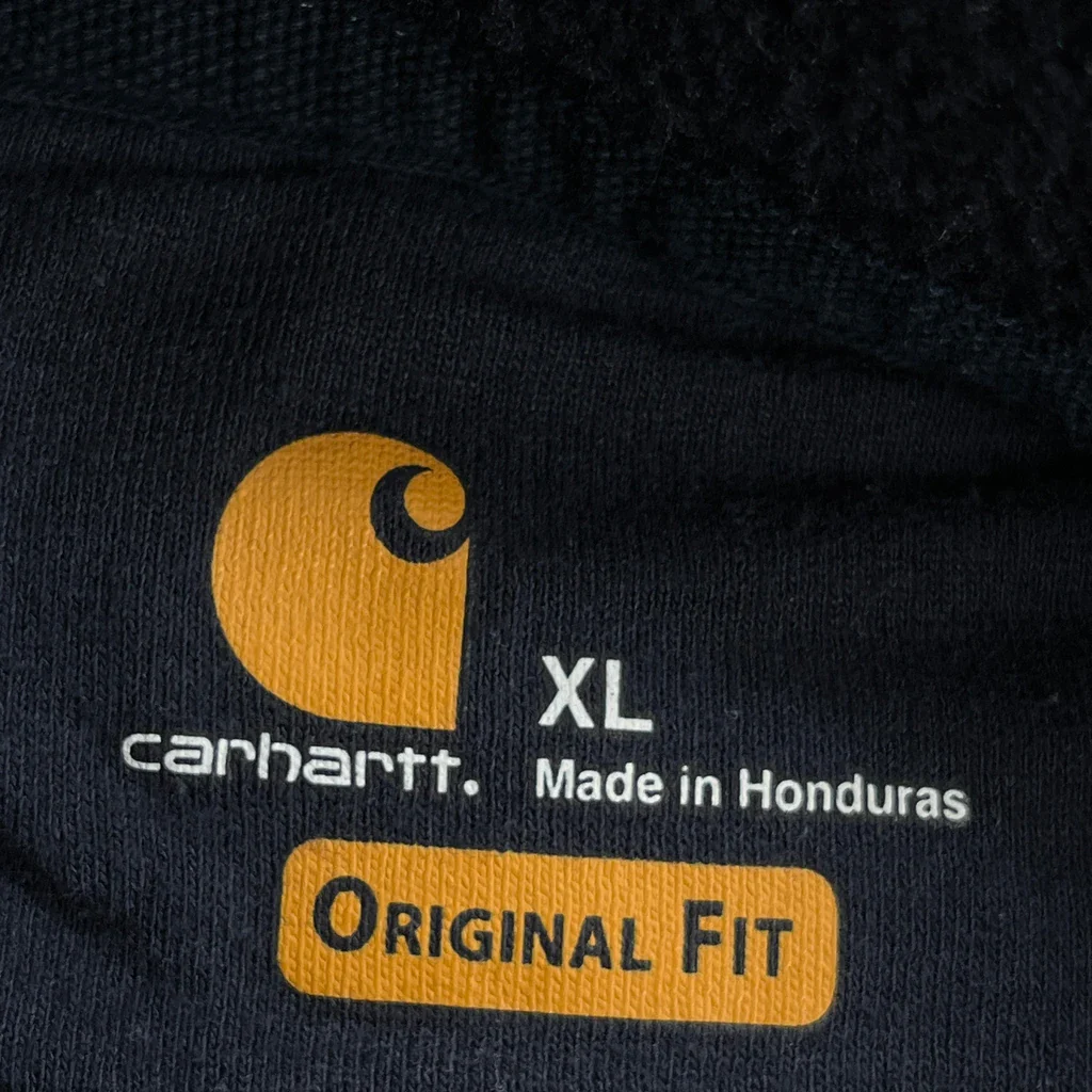 Carhartt Hoodie - XL Navy Cotton - Image 3